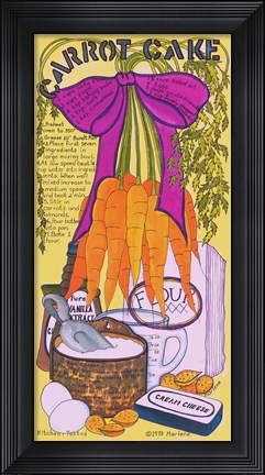 Framed Carrot Cake Print