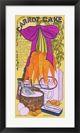 Framed Carrot Cake Print