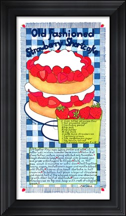 Framed Old Fashioned Strawberry Shortcake Print
