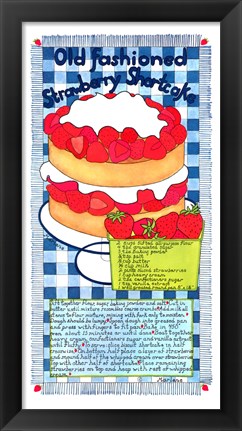 Framed Old Fashioned Strawberry Shortcake Print