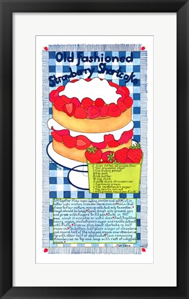 Framed Old Fashioned Strawberry Shortcake Print