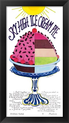 Framed Sky High Ice Cream Pie Print