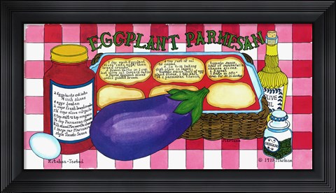 Framed Eggplant Parmesan Print