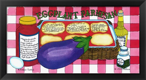 Framed Eggplant Parmesan Print