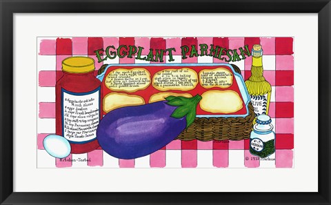 Framed Eggplant Parmesan Print