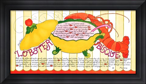Framed Lobster Print