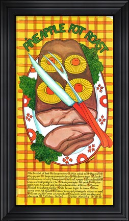 Framed Pineapple Pot Roast Print