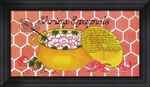 Framed Shrimp Espagnole Print