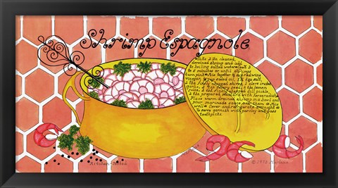 Framed Shrimp Espagnole Print