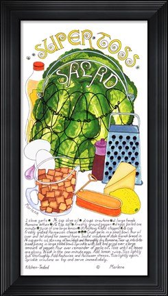 Framed Super Toss Salad Print