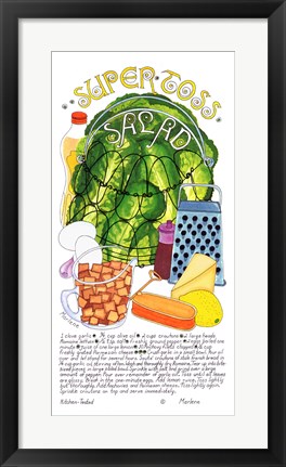 Framed Super Toss Salad Print