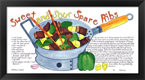 Framed Sweet and Sour Spare Ribs Print