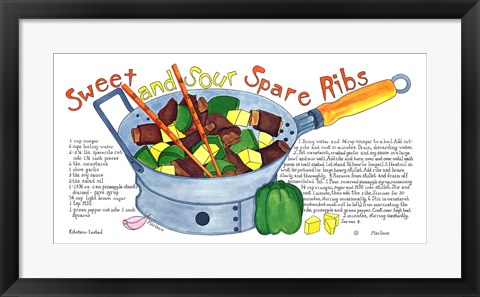 Framed Sweet and Sour Spare Ribs Print