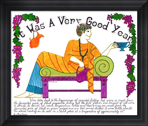 Framed Was A Very Good Year Print