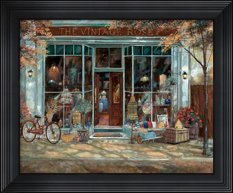 Framed Vintage Rose Revisited Print