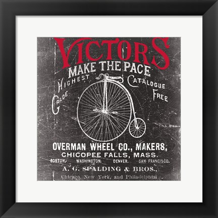 Framed Antique Bicycle I Print