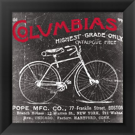 Framed Antique Bicycle II Print