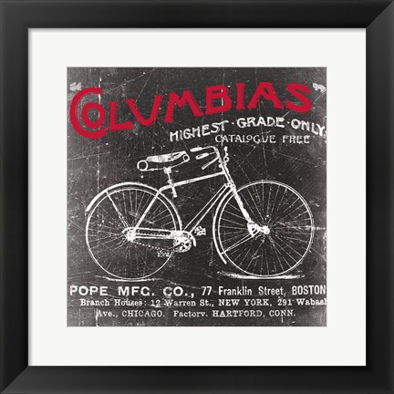 Framed Antique Bicycle II Print