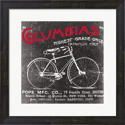 Framed Antique Bicycle II Print