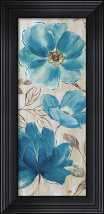 Framed Blue Garden II Print