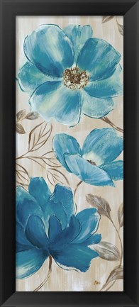 Framed Blue Garden II Print