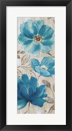 Framed Blue Garden II Print