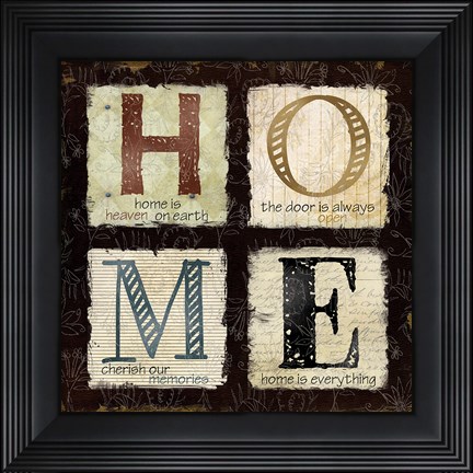 Framed Home is Heaven Print