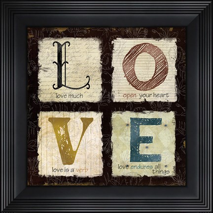 Framed Love Much Print