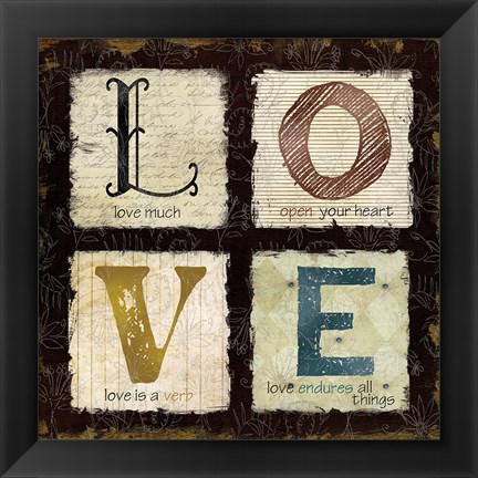 Framed Love Much Print