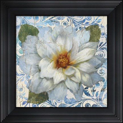 Framed Cottage Garden I Print