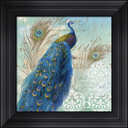 Framed Le Plume I Print