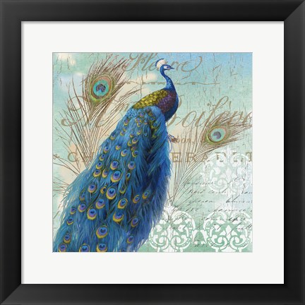 Framed Le Plume I Print