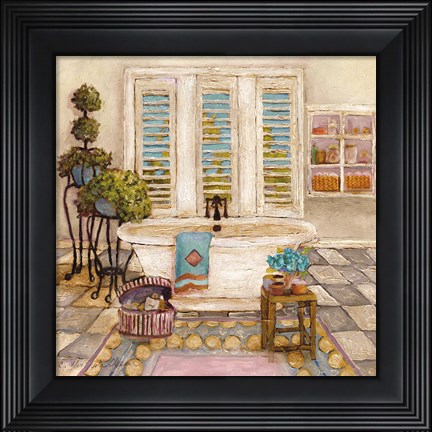 Framed Sunny Day Bath I Print