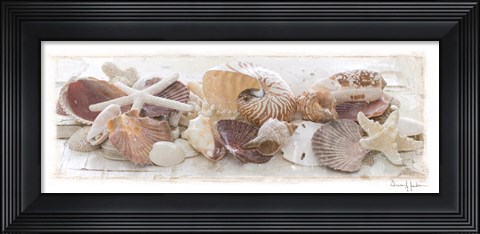 Framed Treasures by the Sea I Print
