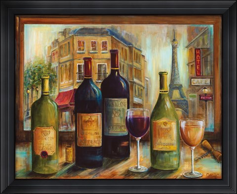 Framed Bistro de Paris Print