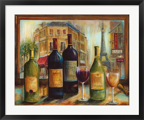 Framed Bistro de Paris Print