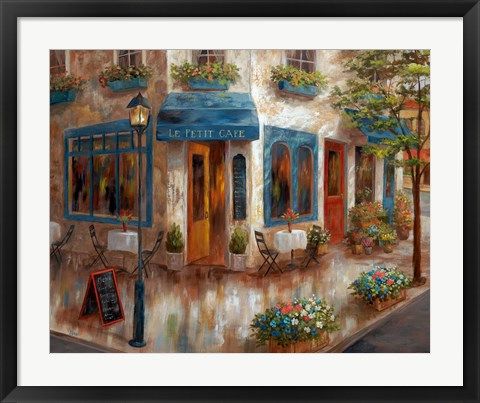 Framed Le Petit Cafe Print