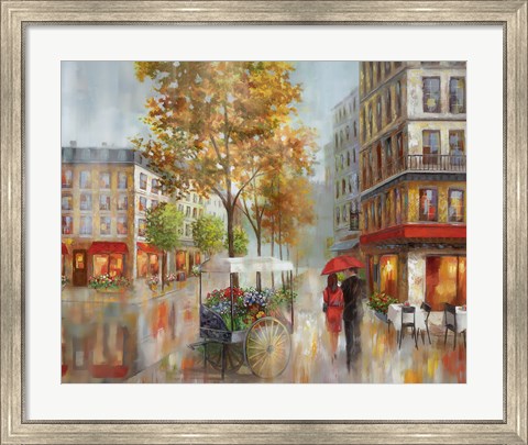 Framed Romantic Promenade I Print