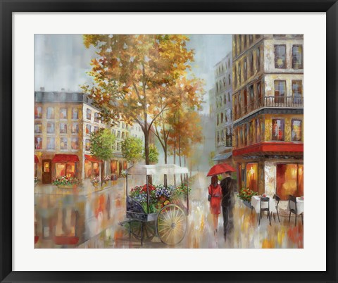 Framed Romantic Promenade I Print