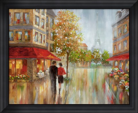 Framed Romantic Promenade II Print
