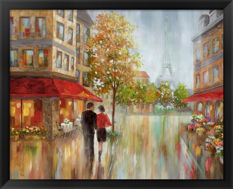 Framed Romantic Promenade II Print