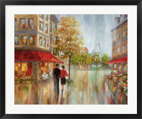 Framed Romantic Promenade II Print