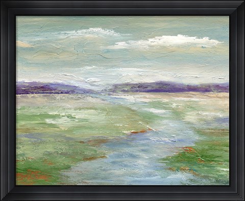 Framed Meadow Stream I Print