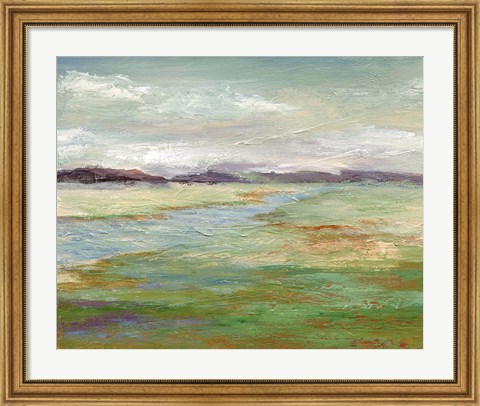 Framed Meadow Stream II Print