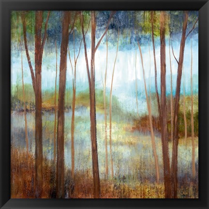 Framed Soft Forest II Print