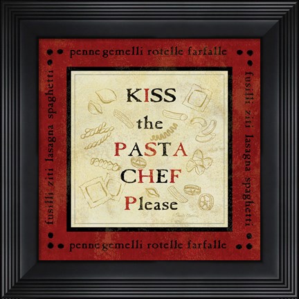 Framed Pasta Sayings III Print