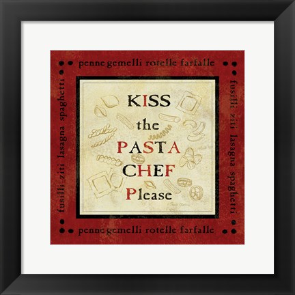 Framed Pasta Sayings III Print