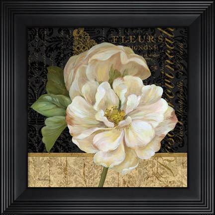 Framed Antique Still Life Rose Print