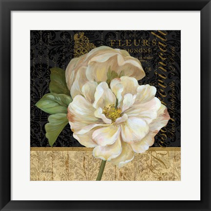 Framed Antique Still Life Rose Print