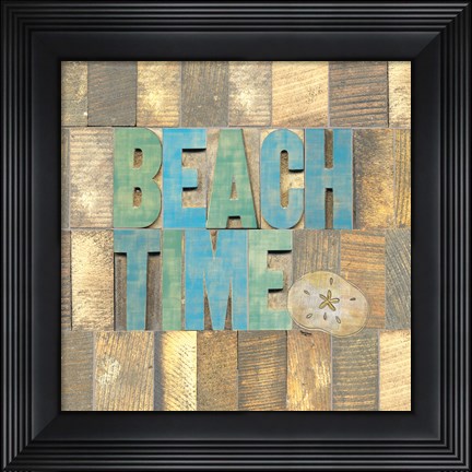 Framed Beach Time II Print